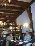 Hotel Amadeus' breakfast room.  Nifty woodwork, eh?