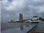 Same ferry, from another angle.  Interesting building in background.