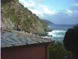 A view of the seaside cliffs from our room.