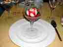 Lemon sorbet and fresh berries
