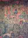 An appetizing tapestry on the dining hall wall. Well, the dogs are enjoying their snack! copyright 2002 by B. Hom-Schnapp and R. Schnapp