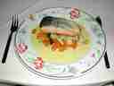 Salmon in ginger/saffron sauce Salmon in ginger/saffron sauce
