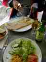 A salad for Russ, and a crepe for Brig A salad for Russ, and a crepe for Brig