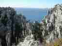 The view from above the third calanque