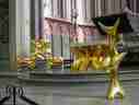 In keeping with the eclecticism, some modern accoutrements In keeping with the eclecticism, some modern accoutrements