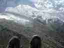 There's an awful lot of air between my boots and all that rock and ice! There's an awful lot of air between my boots and all that rock and ice!