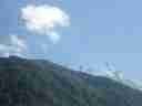 Aiguille du Midi still unobscured and sunny