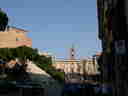 This courtyard was designed by Michealangelo.  The backside faces the Forum.