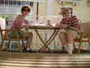 The dashing couple dines (aren't his socks elegant?) The dashing couple dines (aren't his socks elegant?)