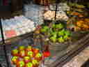 more sweets, including some beautiful marzipan apples and figs